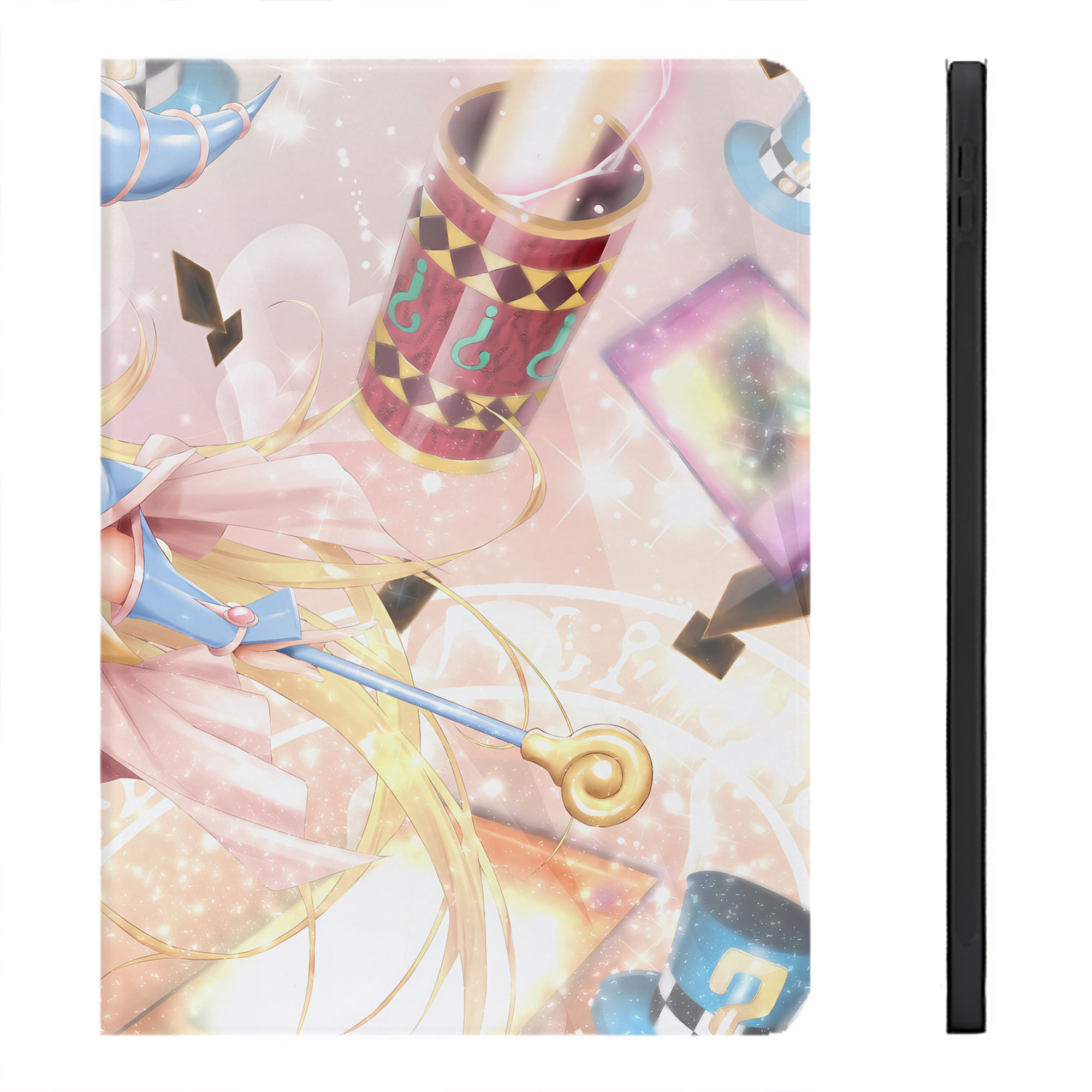 （画像用） 遊☆戯☆王 Yu-Gi-Oh! IPadケース ペンホルダー付き ブックスタイルデザイン
